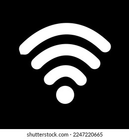 icono de vector wifi aislado en fondo blanco, ilustración vectorial, arte vectorial 