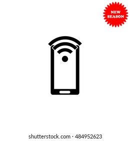 Wi-Fi vector icon isolated on white background.
