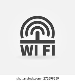 WiFi vector icon - wi-fi logo or symbol