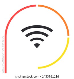 Wi-Fi Vector icon . Lorem Ipsum Illustration design