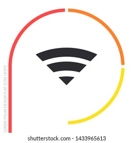 Wi-Fi Vector icon . Lorem Ipsum Illustration design