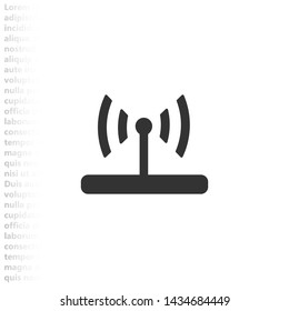 Wi-Fi vector icon , Lorem ipsum flat design