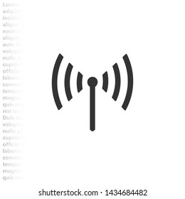 Wi-Fi vector icon , Lorem ipsum flat design