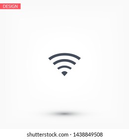 Wi-Fi Vector icon . Lorem Ipsum Illustration design