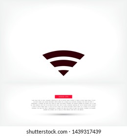 Wi-Fi Vector icon . Lorem Ipsum Illustration design