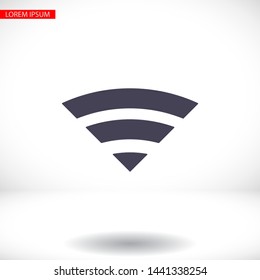 Wi-Fi Vector icon . Lorem Ipsum Illustration design