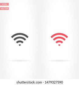 WiFi Vector icon . Lorem Ipsum Illustration design