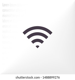 WiFi Vector icon . Lorem Ipsum Illustration design