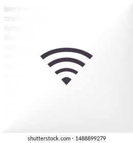 Wi-Fi Vector icon . Lorem Ipsum Illustration design