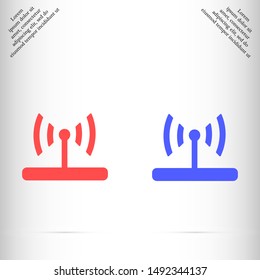 Wi-Fi vector icon , Lorem ipsum flat design