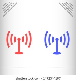 Wi-Fi vector icon , Lorem ipsum flat design