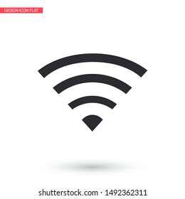 Wi-Fi Vector icon . Lorem Ipsum Illustration design