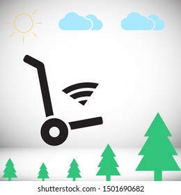 Wi-Fi Vector icon . Lorem Ipsum Illustration design