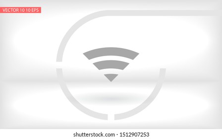 Wi-Fi Vector icon . Lorem Ipsum Illustration design