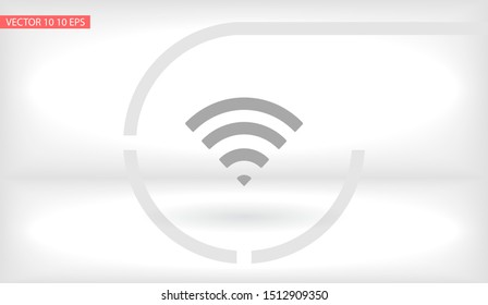 WiFi Vector icon . Lorem Ipsum Illustration design