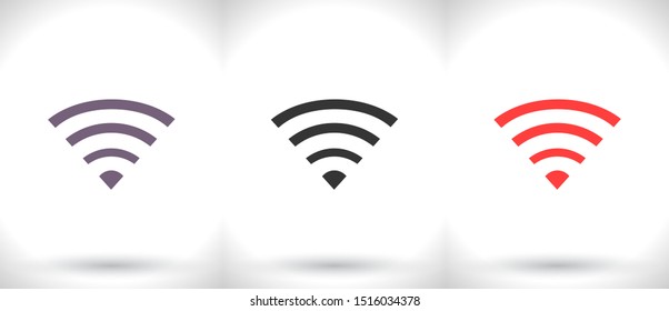 Wi-Fi Vector icon . Lorem Ipsum Illustration design