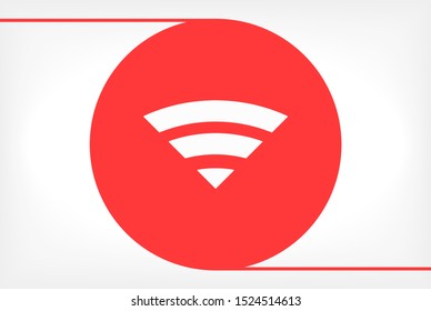 Wi-Fi Vector icon . Lorem Ipsum Illustration design