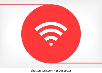 WiFi Vector icon . Lorem Ipsum Illustration design