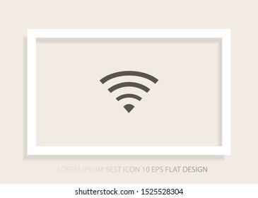 Wi-Fi Vector icon . Lorem Ipsum Illustration design
