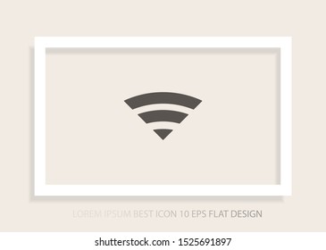 Wi-Fi Vector icon . Lorem Ipsum Illustration design