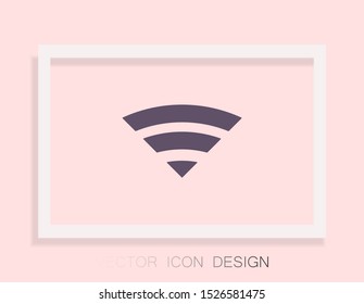 Wi-Fi Vector icon . Lorem Ipsum Illustration design