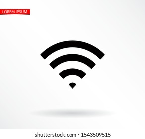 WiFi Vector icon . Lorem Ipsum Illustration design