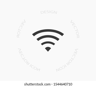 Wi-Fi Vector icon . Lorem Ipsum Illustration design