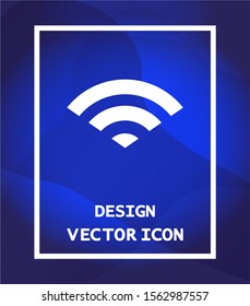 Wi-Fi vector icon , lorem ipsum Flat design
