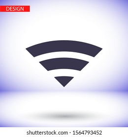 Wi-Fi Vector icon . Lorem Ipsum Illustration design
