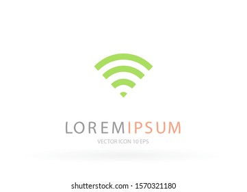 WiFi Vector icon . Lorem Ipsum Illustration design