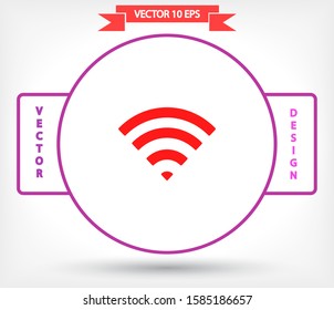WiFi Vector icon . Lorem Ipsum Illustration design