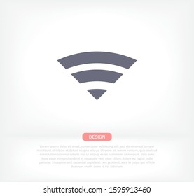 Wi-Fi Vector icon . Lorem Ipsum Illustration design