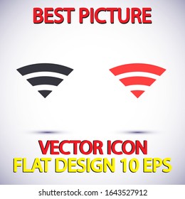 Wi-Fi Vector icon . Lorem Ipsum Illustration design