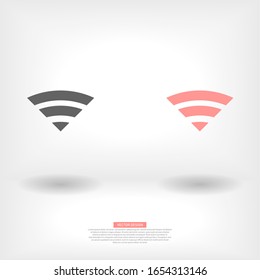 Wi-Fi Vector icon . Lorem Ipsum Illustration design