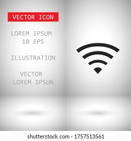 Wi-Fi Vector icon . Lorem Ipsum Illustration design