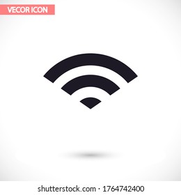 Wi-Fi vector icon , lorem ipsum Flat design