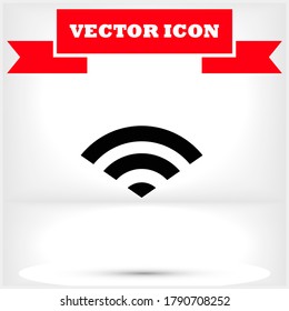 Wi-Fi vector icon , lorem ipsum Flat design