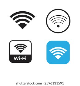 Wi-Fi vector icon set  art