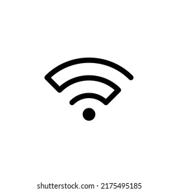 Wi-fi vector icon, sign, flat symbol on white background