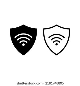 Icono de vector Wi-fi, signo, símbolo plano sobre fondo blanco