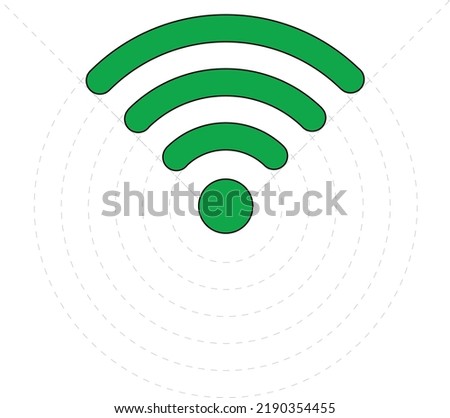 Wi-fi vector icon, Wifi sign vector illustration, Wi fi icon or Wi-fi symbol isolated on transparent background, signal icon, range icon, network symbol, symbol of range