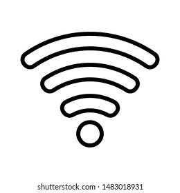 Wi-fi vector icon, sign, symbol on white background. vector illustration