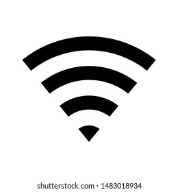 Wi-fi vector icon, sign, symbol on white background. vector illustration