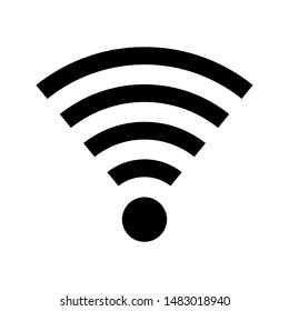 Wi-fi vector icon, sign, symbol on white background. vector illustration