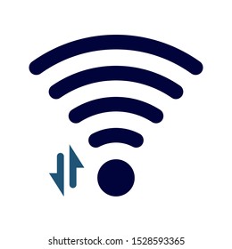 Wi-fi vector icon, sign, symbol on white background. vector illustration