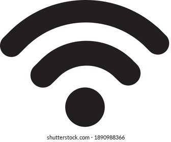 Wi-fi vector icon, sign, symbol.
