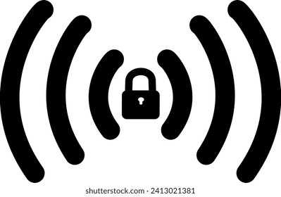 Wi-fi vector icon, sign, Wi-fi symbol. Replaceable vector design.