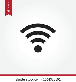 Wifi vector icon, simple sign for web site and mobile app.