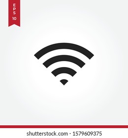 Wifi vector icon, simple sign for web site and mobile app.