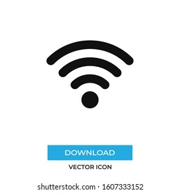 Wifi vector icon, simple sign for web site and mobile app.